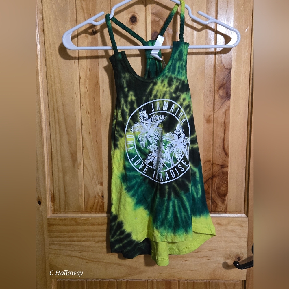 NWT Show Off Jamacia Brand Racerback Tank  Kids  M  Boho vibe, Colorful, Beach